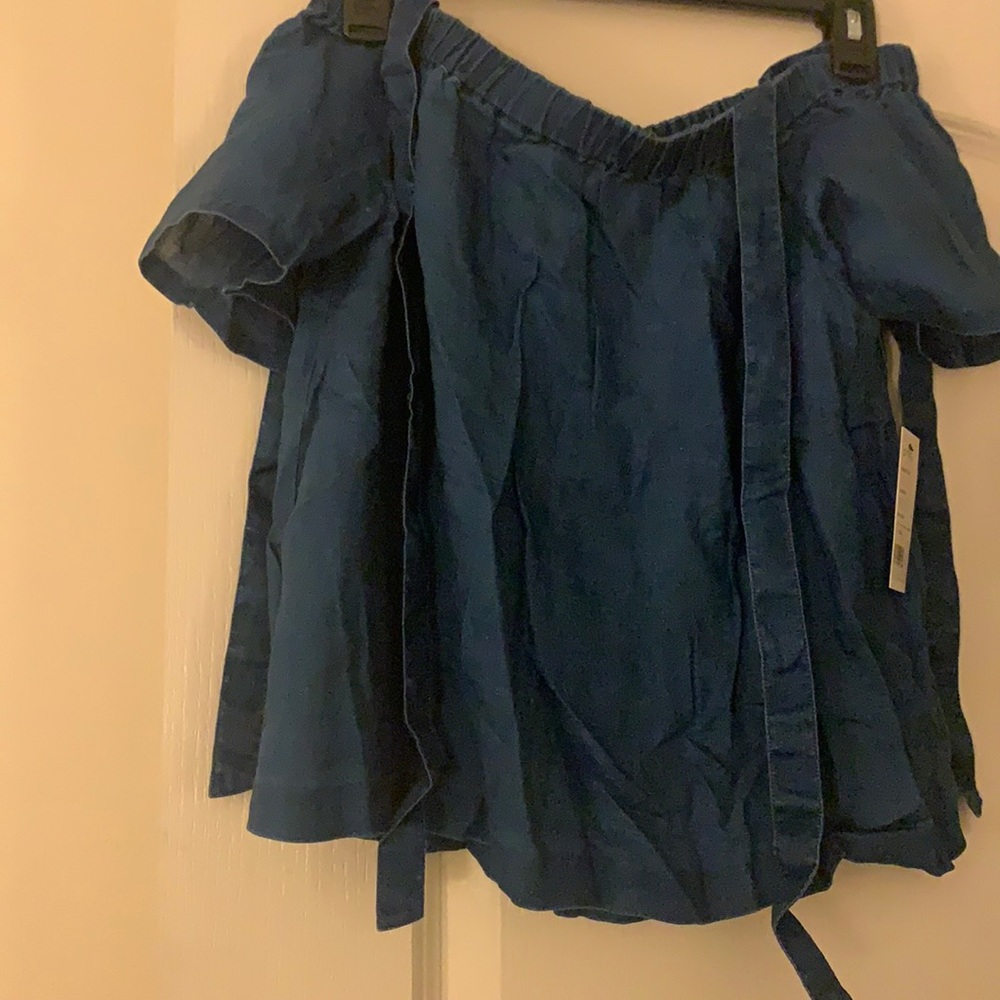 J Brand off the shoulder top